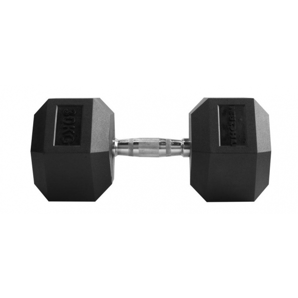 HANTEL THORN FIT HEX RUBBER DUMBBELL 30,0KG